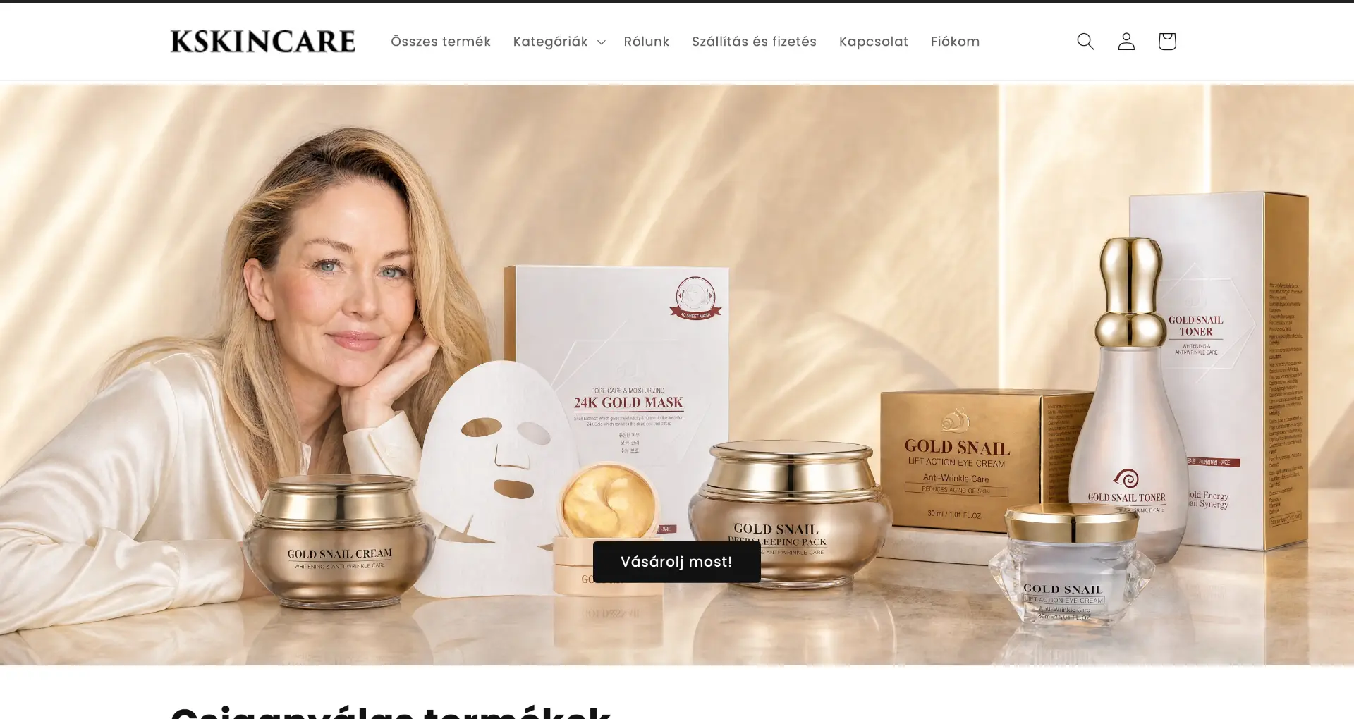 KSKINCARE webshop kampány